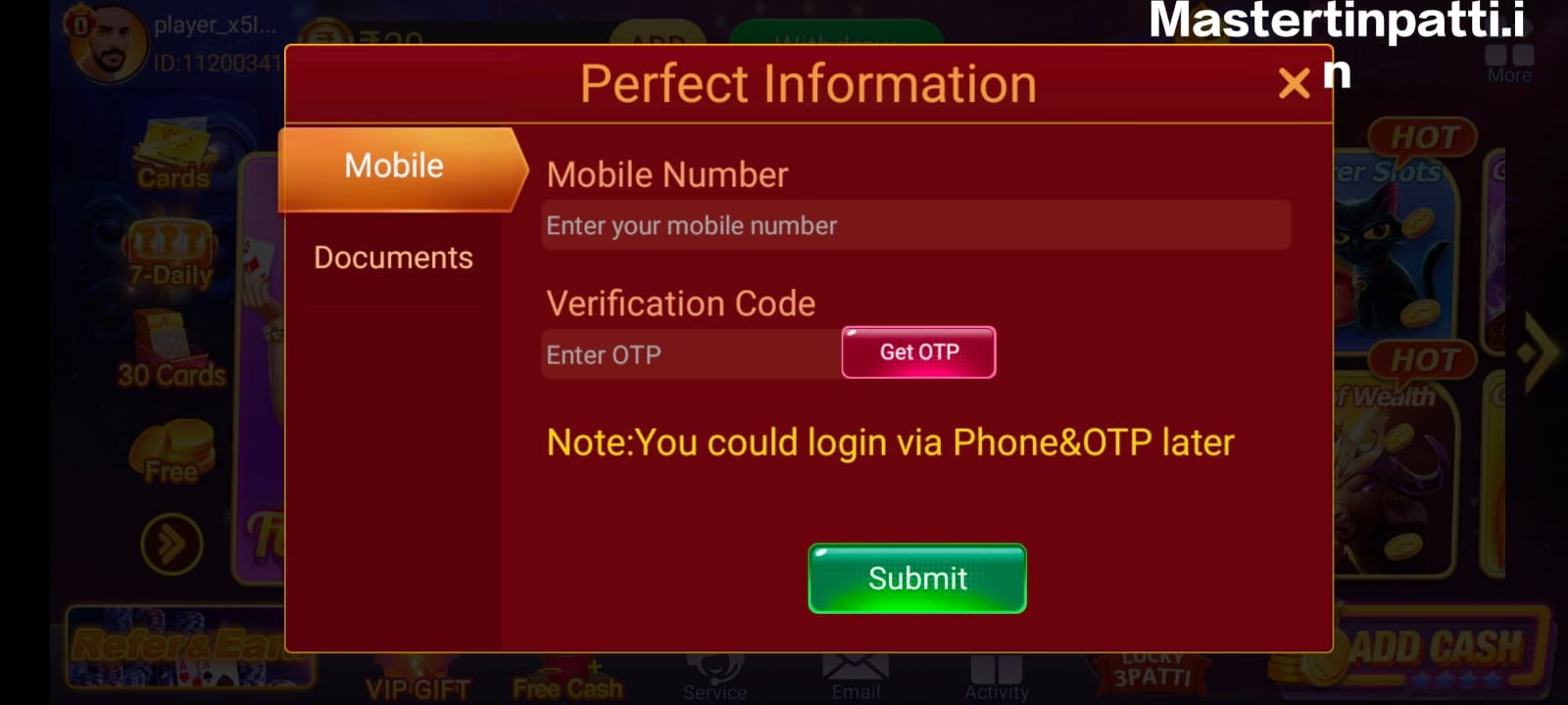 Withdrawal Teen Patti Master 2024