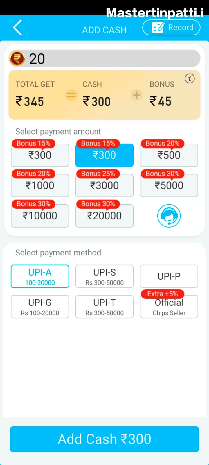 Add Cash In Teen Patti Master 2024