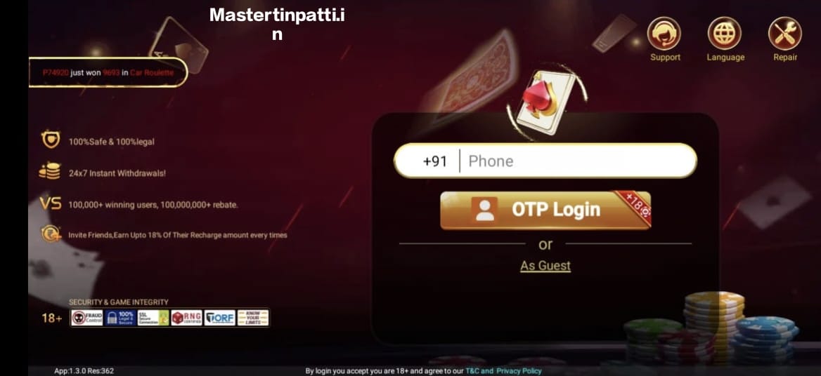 Register Master Teen Patti 2024
