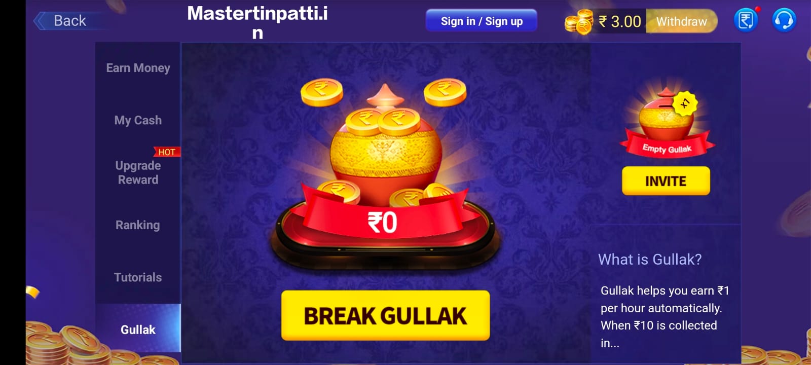 Break Gullak In Teen Patti Master App